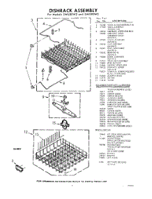 07 - Dish Rack , Lit / Optional parts for Whirlpool SWU90W2 / from AppliancePartsPros.com