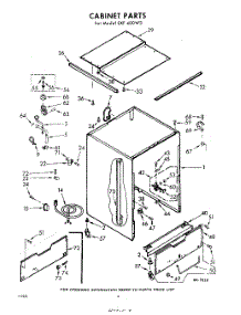 02 - Cabinet parts for Whirlpool Dishwasher SXF400W3 / from AppliancePartsPros.com