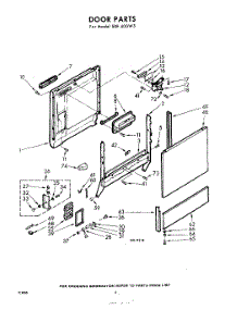 04 - Door parts for Whirlpool Dishwasher SXF400W3 / from AppliancePartsPros.com