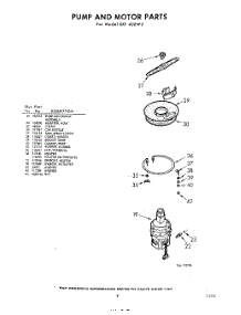 07 - Pump And Motor parts for Whirlpool Dishwasher SXF400W3 / from AppliancePartsPros.com