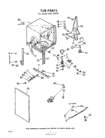 04 - Tub parts for Whirlpool SAU540P3 / from AppliancePartsPros.com