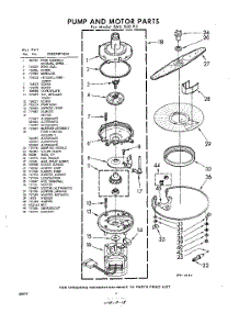 06 - Pump And Motor parts for Whirlpool SAU540P3 / from AppliancePartsPros.com