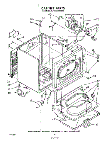 03 - Cabinet parts for Kitchenaid Dryer KGYE664WPL0 / from AppliancePartsPros.com