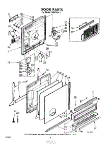 04 - Door parts for Whirlpool SDU70012 / from AppliancePartsPros.com