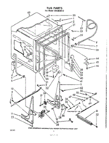 02 - Tub parts for Whirlpool Dishwasher SHU80040 / from AppliancePartsPros.com