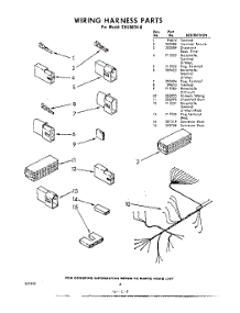 08 - Wiring Harness parts for Whirlpool Dishwasher SHU80040 / from AppliancePartsPros.com