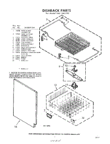 07 - Dish Rack parts for Whirlpool SAU540PP9 / from AppliancePartsPros.com