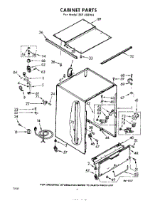 02 - Cabinet parts for Whirlpool Dishwasher SXF400W4 / from AppliancePartsPros.com