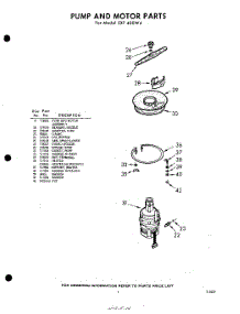 07 - Pump And Motor parts for Whirlpool Dishwasher SXF400W4 / from AppliancePartsPros.com