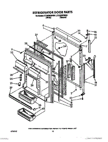 07 - Refrigerator Door parts for Whirlpool Refrigerator ET25DMXWN01 / from AppliancePartsPros.com