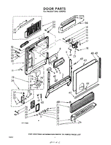 02 - Door parts for Whirlpool SAU600P0 / from AppliancePartsPros.com