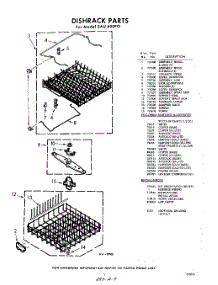 07 - Dish Rack parts for Whirlpool SAU600P0 / from AppliancePartsPros.com