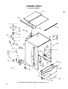 02 - Cabinet parts for Whirlpool Dishwasher SXF430W0 / from AppliancePartsPros.com