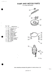 07 - Pump And Motor parts for Whirlpool Dishwasher SXF430W0 / from AppliancePartsPros.com