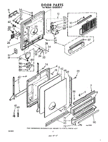 04 - Door parts for Whirlpool Dishwasher SHU90000 / from AppliancePartsPros.com