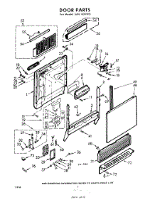 02 - Door parts for Whirlpool SAU600W0 / from AppliancePartsPros.com