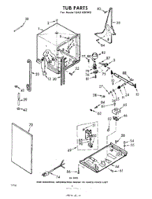 04 - Tub parts for Whirlpool SAU600W0 / from AppliancePartsPros.com