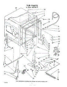 02 - Tub parts for Whirlpool SDU70020 / from AppliancePartsPros.com