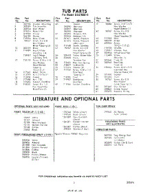 03 - Literature And Optional parts for Whirlpool SDU70020 / from AppliancePartsPros.com