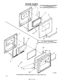 04 - Door parts for Whirlpool RYE7860P4 / from AppliancePartsPros.com