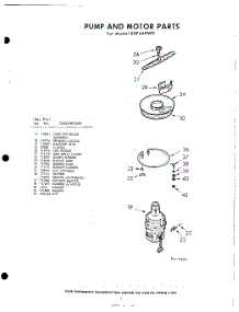 07 - Pump And Motor parts for Whirlpool Dishwasher SXF440W0 / from AppliancePartsPros.com