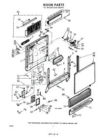 02 - Door parts for Whirlpool SAU600W1 / from AppliancePartsPros.com