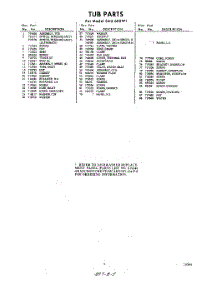 05 - Section parts for Whirlpool SAU600W1 / from AppliancePartsPros.com