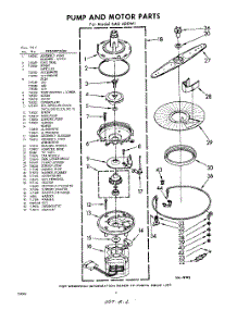 06 - Pump And Motor parts for Whirlpool SAU600W1 / from AppliancePartsPros.com