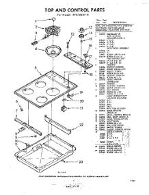 05 - Top And Control parts for Whirlpool RYE7860P8 / from AppliancePartsPros.com