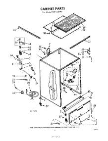 02 - Cabinet parts for Whirlpool Dishwasher SXF440W1 / from AppliancePartsPros.com