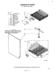 07 - Dish Rack parts for Whirlpool SDU80000 / from AppliancePartsPros.com