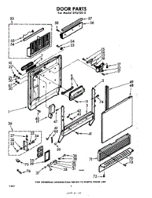 02 - Door parts for Whirlpool SVU100W0 / from AppliancePartsPros.com