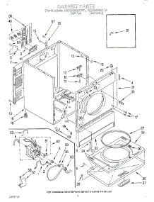 02 - Section parts for Whirlpool Dryer REX5636AL0 / from AppliancePartsPros.com