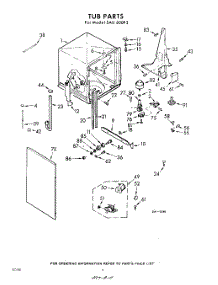 04 - Tub parts for Whirlpool SAU600W3 / from AppliancePartsPros.com