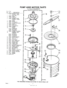 06 - Pump And Motor parts for Whirlpool SAU600W3 / from AppliancePartsPros.com