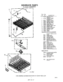 07 - Dish Rack , Lit / Optional parts for Whirlpool SAU600W3 / from AppliancePartsPros.com