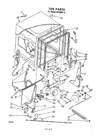 02 - Tub parts for Whirlpool Dishwasher SHU90010 / from AppliancePartsPros.com