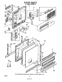 04 - Door parts for Whirlpool Dishwasher SHU90010 / from AppliancePartsPros.com