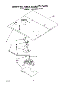 06 - Component Shelf And Latch parts for Whirlpool Oven RB770PXYQ4 / from AppliancePartsPros.com