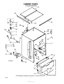 02 - Cabinet parts for Whirlpool Dishwasher SXF450W0 / from AppliancePartsPros.com