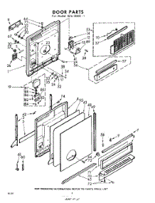 04 - Door parts for Whirlpool SDU80001 / from AppliancePartsPros.com