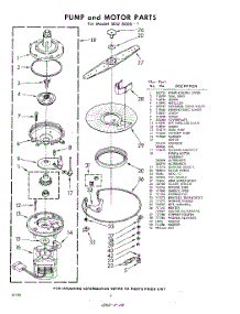 06 - Pump And Motor parts for Whirlpool SDU80001 / from AppliancePartsPros.com