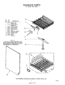 07 - Dish Rack parts for Whirlpool SDU80001 / from AppliancePartsPros.com