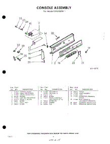 06 - Console parts for Whirlpool SVU100W1 / from AppliancePartsPros.com
