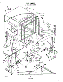 02 - Tub parts for Whirlpool Dishwasher SHU90040 / from AppliancePartsPros.com