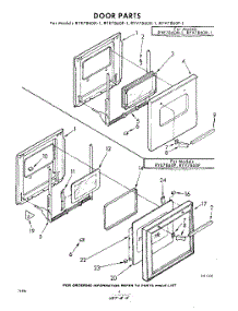 04 - Door parts for Whirlpool RYE7860W1 / from AppliancePartsPros.com