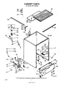 02 - Cabinet parts for Whirlpool Dishwasher SXF500W0 / from AppliancePartsPros.com