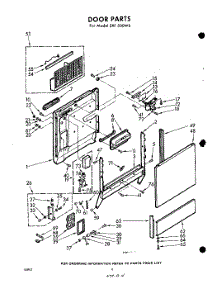 04 - Door parts for Whirlpool Dishwasher SXF500W0 / from AppliancePartsPros.com