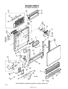 02 - Door parts for Whirlpool SVU100W2 / from AppliancePartsPros.com