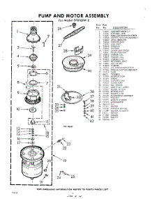 06 - Pump And Motor parts for Whirlpool SVU100W2 / from AppliancePartsPros.com